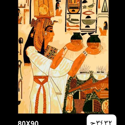 48719445-2953-4f3b-a10e-5ab522c7f027 Egyptian Offering Scene Rug - Ancient Ritual Wall Tapestry