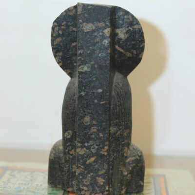 Hand-Carved Black Granite Statue - The Goddess Sekhmet
