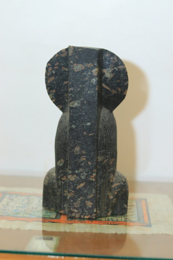 Hand-Carved Black Granite Statue - The Goddess Sekhmet