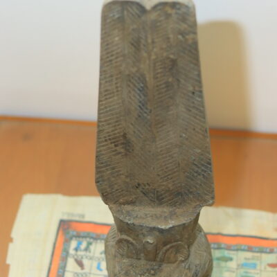 Hand-Carved Stone Statue of the God Bes