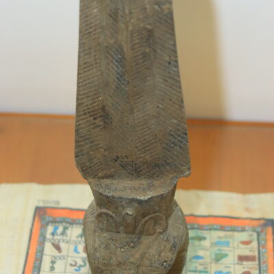 Hand-Carved Stone Statue of the God Bes