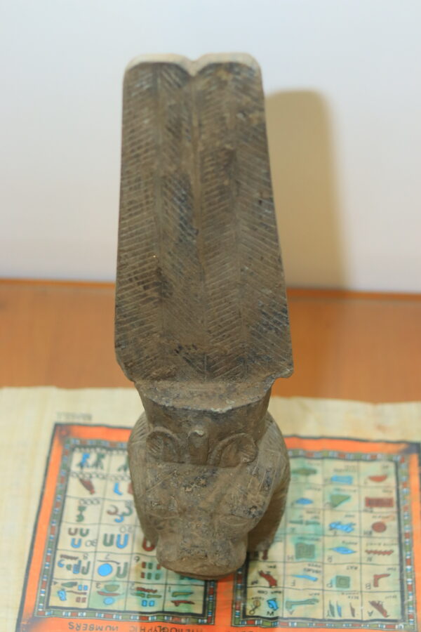 Hand-Carved Stone Statue of the God Bes