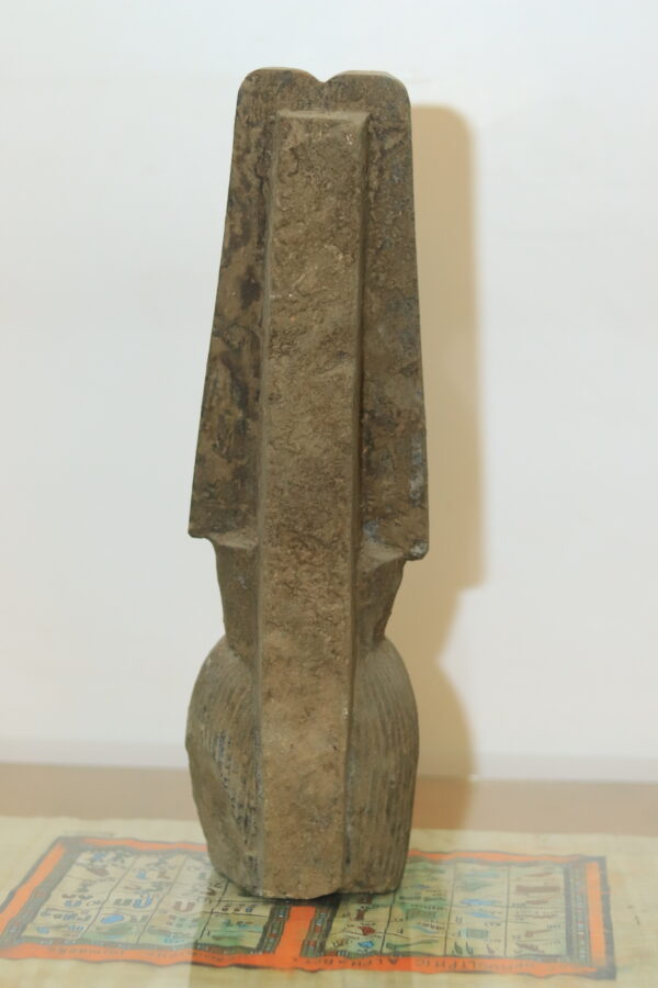 Hand-Carved Stone Statue of the God Bes