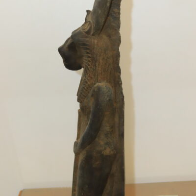 Hand-Carved Stone Statue of Goddess Sekhmet