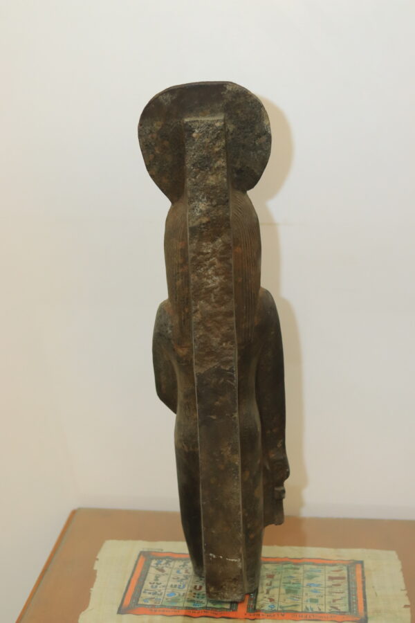 Hand-Carved Stone Statue of Goddess Sekhmet