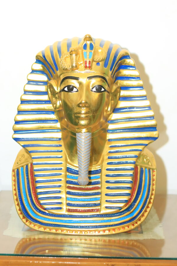 Hand-Painted Mask of Tutankhamun - Golden Pharaoh Replica