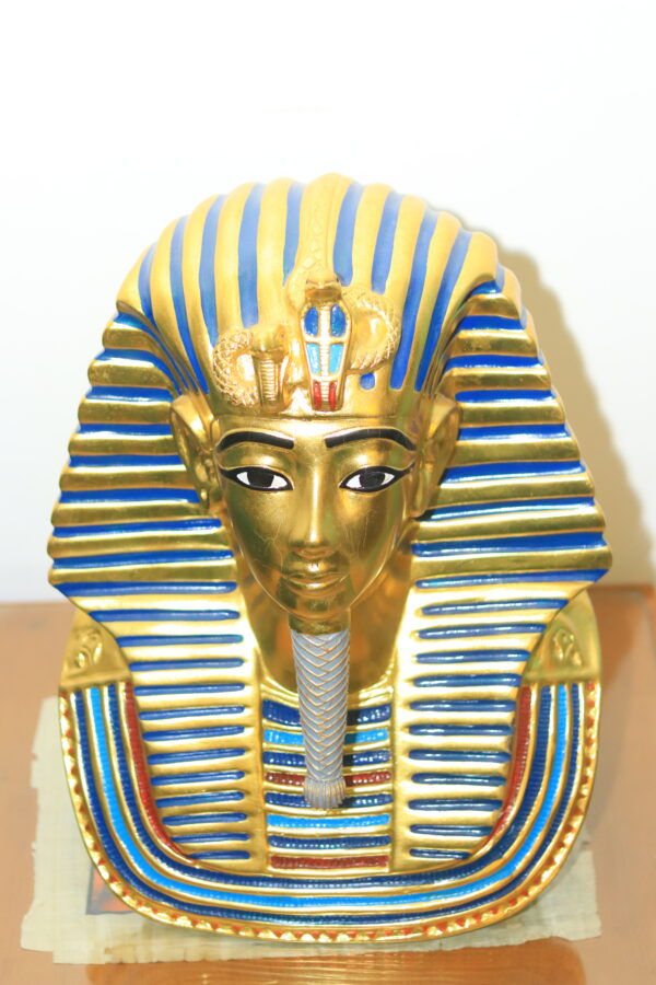 Hand-Painted Mask of Tutankhamun - Golden Pharaoh Replica