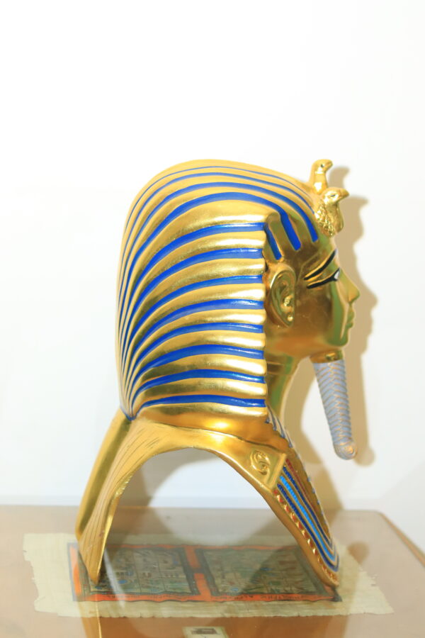 Hand-Painted Mask of Tutankhamun - Golden Pharaoh Replica