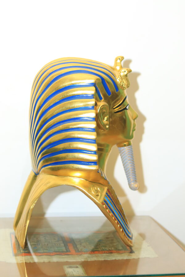 Hand-Painted Mask of Tutankhamun - Golden Pharaoh Replica