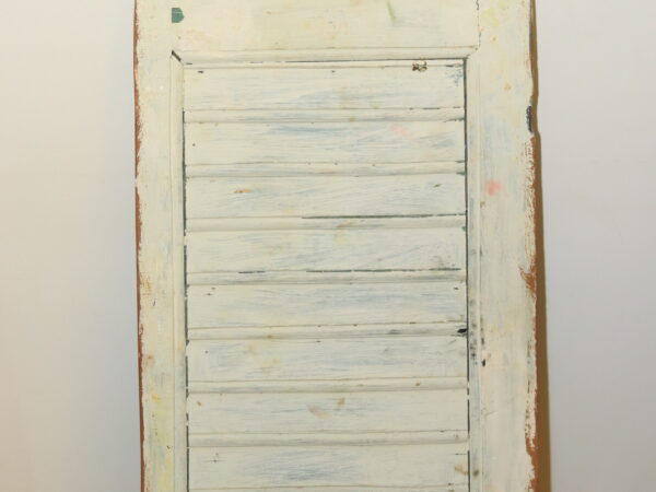 "Shutter Queen" - Hand-Painted Tutankhamun Art on Reclaimed Wood