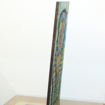 Hand-Painted Wooden Wall Art - Portrait of the Goddess Hathor